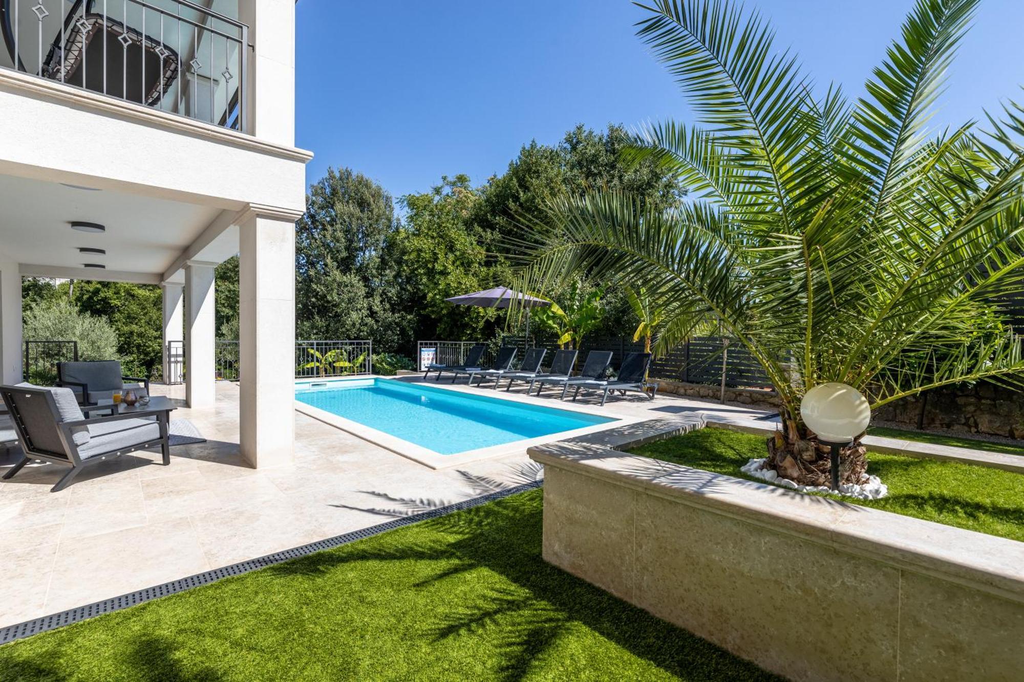 Villa Pafran With Heated Pool Krk Крк Экстерьер фото